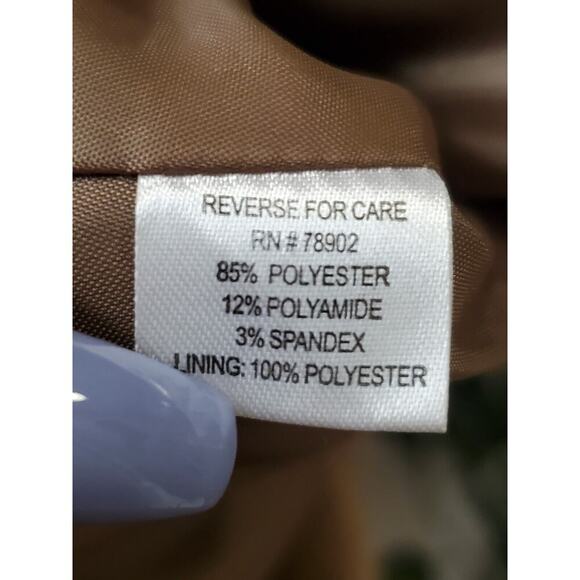 Erin London Womens Brown Single Breasted Three Buttons Front Coat Size Medium - Picture 12 of 13